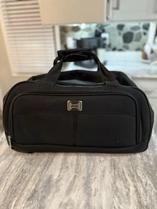 Jeep Willys Rolling Duffle Bag Black Luggage Travel Carry On Bag / Wheels - Picture 1 of 7