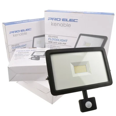 Outdoor Security LED Floodlight with PIR Day/Night/Motion Sensor 10W/20W/30W/50W - Image 1 of 4