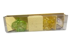 Williams Sonoma Glass EASTER BUNNY  Candle Holders Set of 3 - Picture 1 of 6