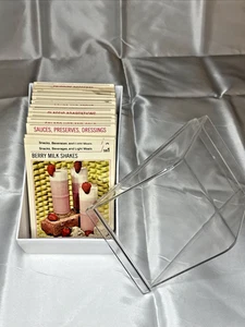 Vintage 1974 Weight Watchers Rezeptkarten mit Karteietui Deckel abheben KOMPLETT - Bild 1 von 17