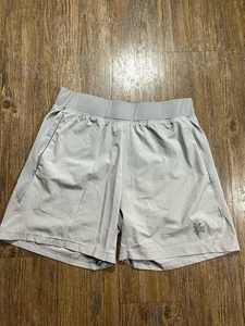 YoungLA Pantalones Cortos Para Hombres Medianos Atléticos Gris Cordón Gimnasio Entrenamiento Bolsillos 6” - Imagen 1 de 8