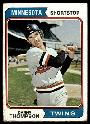 1974 Topps Danny Thompson Minnesota Twins #168 - Image 1 of 2