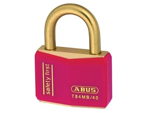 ABUS T84MB/40mm Kunci Sama Padlock Tahan Karat Merah 8404 - Picture 1 of 1