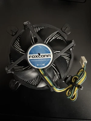 Ventilador de estoque FoxConn CPU computador 1A21D7Q00 1A21D7Q00-HBL alumínio E231557 12V 0.2A - Imagem 1 de 3