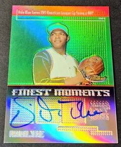 2004 Topps Finest Moments Auto Vida Blue Refractor #FMA-VB A's - Picture 1 of 2