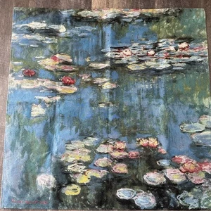 Monet Water Lilies Tapestry Wall Hanging 43”x43” Fine Art Tapestries - Picture 1 of 10