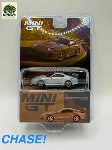 ¡PERSECUCIÓN! Mini GT 1:64 Toyota Supra VeilSide Combat V-II Combat Grey MK4 - Imagen 1 de 2