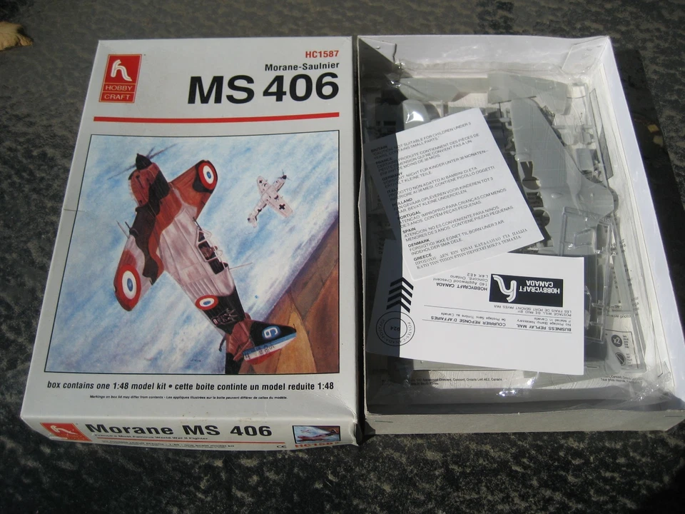 Moraine vintage Hobby Craft 1/48 MS 406 completo Foto 1 de 1