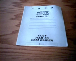 1987 Dodge Colt Import Service Repair Shop Manual  - Bild 1 von 1