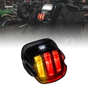 Luz trasera de freno LED DOT para Harley Davidson con intermitente intermitente F1 señal de giro - Imagen 1 de 8
