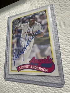 2024 Topps Series 2 GARRET ANDERSON Los Angeles Angels Auto 1989 Autograph - Picture 1 of 2