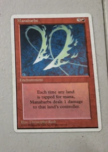 MTG Manabarbs 4th Fourth Edition 212/379 Regular Rare LP Free Shipping - Picture 1 of 2