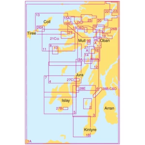 Admiralty Small Craft Charts 5611: West Coast of Scotland - FUL SET - Imagen 1 de 24