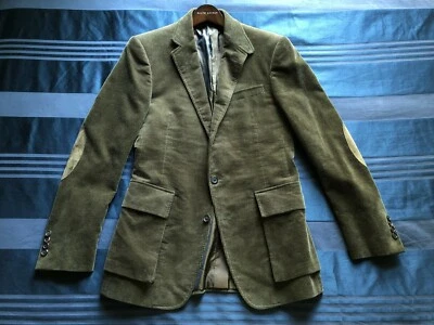 Ralph Lauren 紫色标签 40L 棕色灯芯绒 Newton Bellow 运动外套麂皮绒装饰 — 第 1/4 张图片