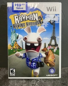Sealed RAYMAN RAVING RABBIDS 2 NINTENDO WII VIDEO GAME CIB - Picture 1 of 3