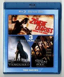 COFFRET 2 BLU-RAY / VANGUARD , THE ZOMBIES DIARIES , SMALL TOWN FOLK / 3 FILMS - Imagen 1 de 2