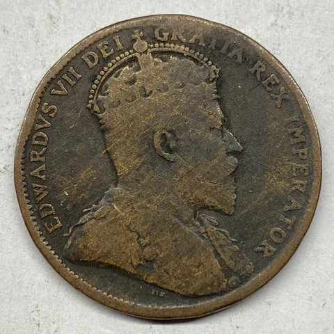 Newfoundland 1909 1 Cent Coin - Very Good Cover