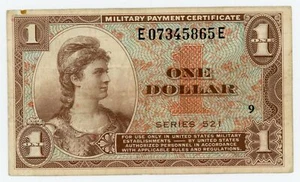 USA/MPC ... P-M33 (Series 521) ... 1 Dollar ... ND (1954) ... *VF-XF* Block # 9 - Picture 1 of 2