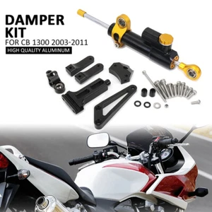 Amortiguador de dirección para HONDA CB1300 2003-2011 Kit de montaje de soporte de dirección nuevo - Imagen 1 de 11