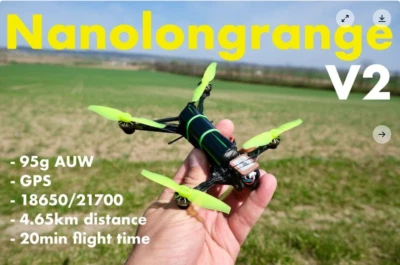 3D Printed NanoLongRange V2 FPV Drone Frame -By unboxingexperience7 (2 PCS) - Image 1 of 2