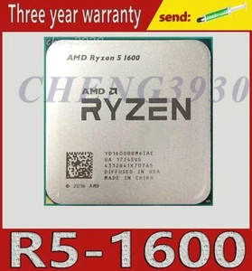 AMD R5 Ryzen 5 1600 3.2 GHz 6 Core Socket AM4 65W R5 1600 CPU processor - Picture 1 of 1