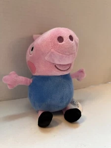 Peppa Pig 8 Zoll George Pig Plüschtier blau Stofftier Fabrik Nick Jr. - Bild 1 von 5