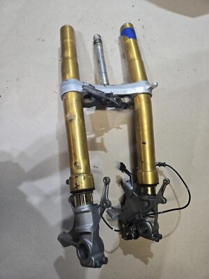 15-19 YAMAHA YZF R1M OHLINS HORQUILLAS DELANTERAS SUSPENSIÓN DOBLADA #0172 16 17 18 Foto 1 de 4