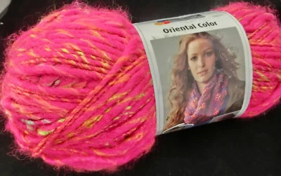 (79,80 €/kg):150 g ORIENTAL COLOR, Schachenmayr, pink für 1 Loop  #2443 - Bild 1 von 3