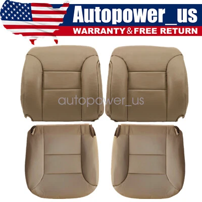 Cubierta de asiento de cuero de repuesto para Chevy C/K1500 1995-99 ambos lados inferior y superior Foto 1 de 4
