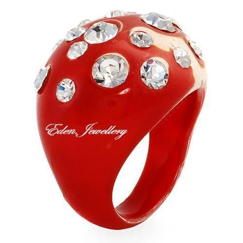 Authentic Disney Couture MINNIE MOUSE Red Resin Crystal Gorgeous Ring Size US 7 - Image 1 of 1