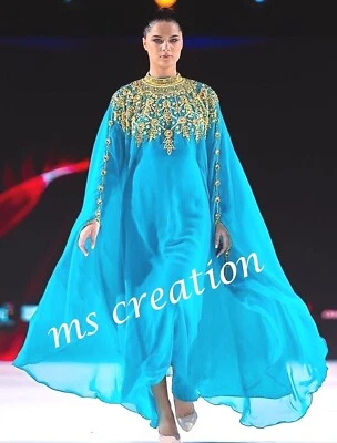 Marokkanisch Dubai Kaftane Farasha Abaya Kleid Sehr Kostüm - Bild 1 von 4