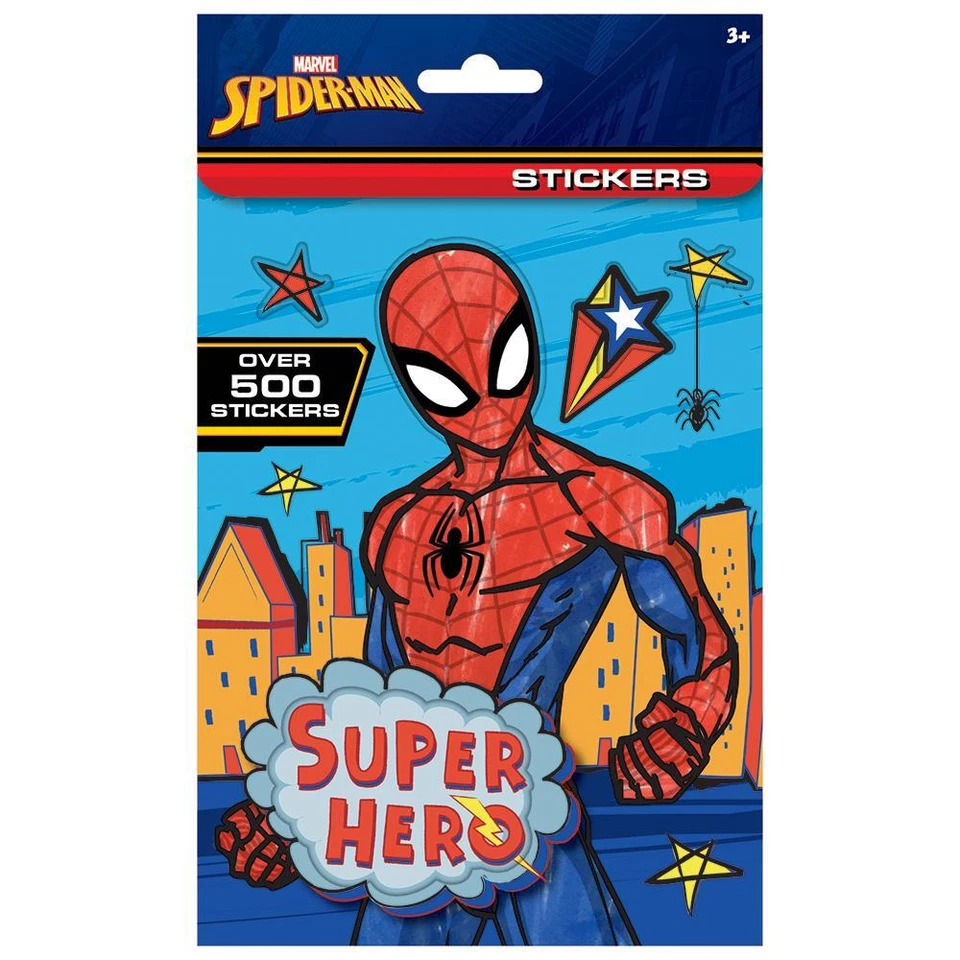 Spiderman 500 Stickers - Reusable Kids Childrens Art Crafts Marvel Laptop School - Image 1 of 1