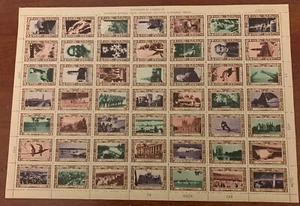 Australia 1938 150th Anniversary Complete ORIGINAL Sheet of 49 Stamps Superb MNH - Bild 1 von 6