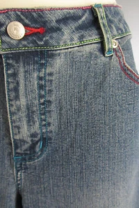 LILLY PULITZER Jeans Denim Sz 6 Cotton wtih Stretch Contrast Stitch - Picture 1 of 6