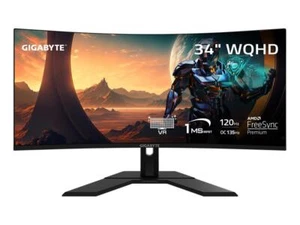 GIGABYTE - GS34WQC - 34" VA Curved Gaming Monitor - WQHD 3440x1440 - 120Hz/OC - Picture 1 of 5