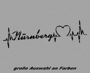 Auto Aufkleber Wunsch Herz Puls Stadt City Sticker Liebe Love Herzschlag Heimat - Bild 1 von 5