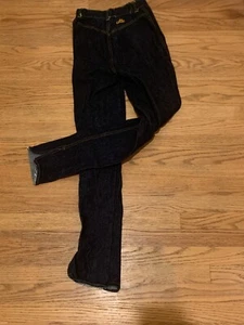 Vintage Chic von H.I.S. Sexy Jeans mit hohem Bund dunkle Waschung Anfang 80er Jahre 26" Taille  - Bild 1 von 8