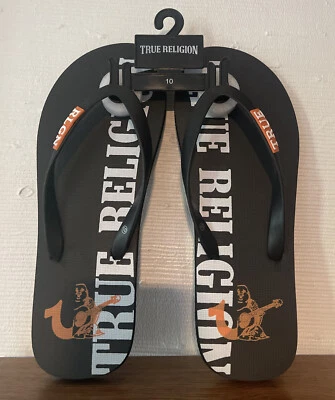 Sandalia chanclas TRUE RELIGION para hombre talla 10 Foto 1 de 4