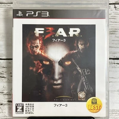 F.E.A.R. 3 Fear 3 The Best Sony PlayStation 3 2011 PS3 BLJM61168 Game Japan - Image 1 of 4