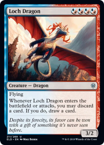 Loch Dragon ~ Near Mint Throne of Eldraine MTG Magic UltimateMTG Multi-Color Car - Image 1 of 1