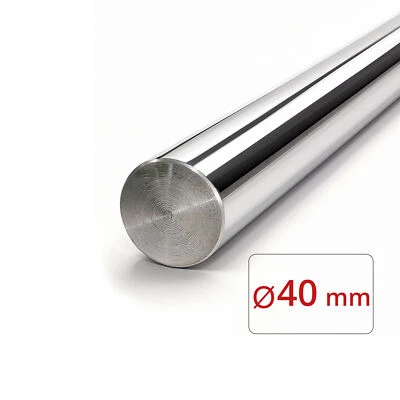 Chrome Plated Steel Rod - 40 mm Dia x 36" length shaft, 1045 steel bar - Image 1 of 3
