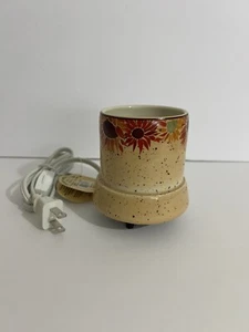 Crazy Mountain Pfaltzgraff Votive Warmer Sunflowers New with Tags - Picture 1 of 11