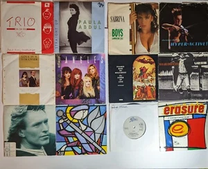 80s Job Group Lot New Wave UK & USA Pressings Vinyl Records Singles Info Below - Picture 1 of 19