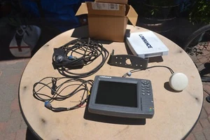 LOWRANCE LCX-38C HD Depth Finder GPS LGC-3000 + TRASDUTTORE ACQUE PROFONDE E COVER - Foto 1 di 5