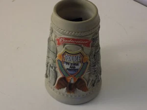 ANHEUSER-BUSH POLICE STEIN BUDWEISER - Picture 1 of 3