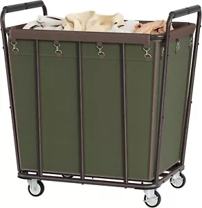 Large Laundry Cart with Wheels, 400L Rolling Laundry Hamper for Clothes Storage - Picture 1 of 5
