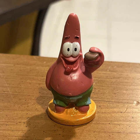 Spongebob Patrick Star Cake Topper Checkers Toy 2" Figure 2007 Viacom PVC #21C Cover