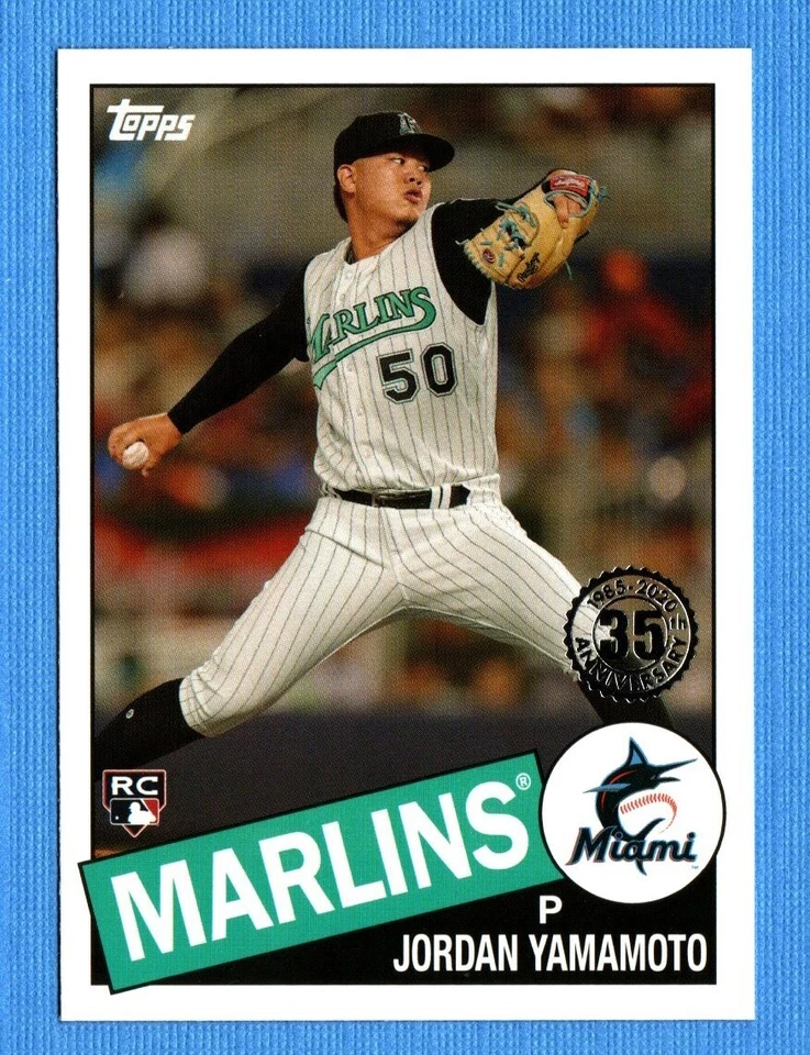 2020 Topps '85 Topps #58 Jordan Yamamoto Marlins - Image 1 of 1