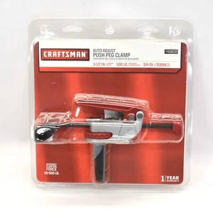 Craftsman Auto-Adjust Push Peg Clamp 3 1/2" height 3/4" / 20mm peg hole - Picture 1 of 2