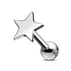 Star Barbell Helix Cartilage Helix  1.2Mm 6Mm
